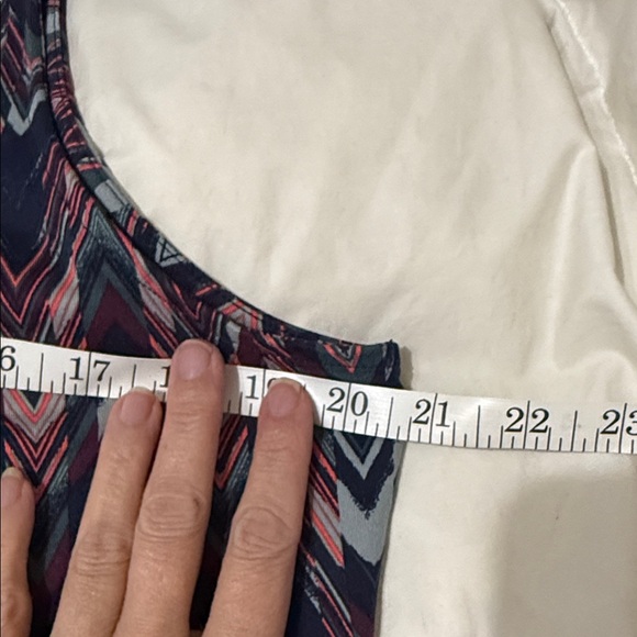 Title Nine Women's Chevron Hillary Dress - Navy and Pink NEW - Picture 11 of 11